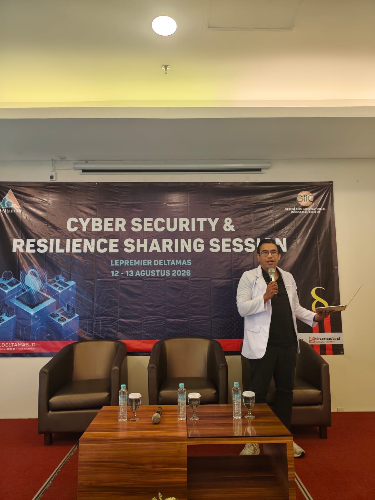 Sesi Cyber Security & Resilience Sharing Session di Le Premier Deltamas, 12-13 Agustus 2026